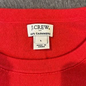 J Crew Cashmere Teddy Sweater in Watermelon 🍉- Size L